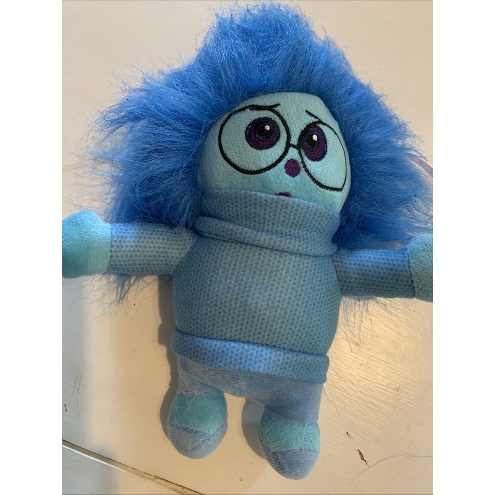 Inside Out Blue Sadness Doll Plush Toy 9" Cartoon